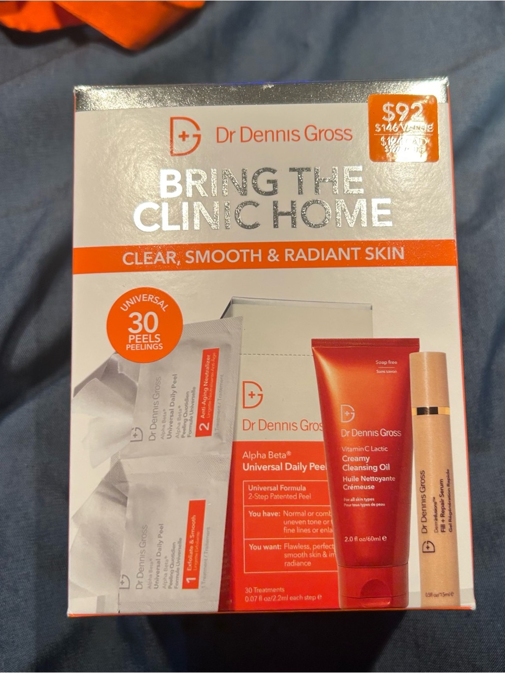 Dr Dennis Gross Bring The Clinic Home alpha beta Skincare Kit - NIB